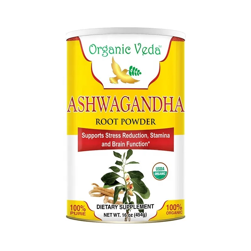 100% чистый натуральный порошок корня Ashwagandha