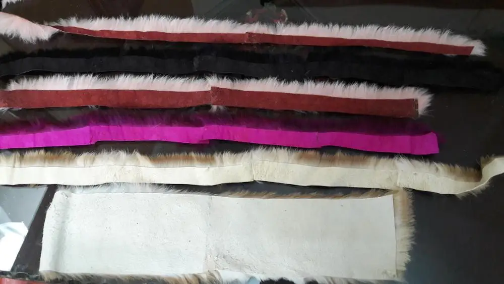 Rabbit Fur Trim Rabbit Fur Strips Sizes 1 cm Till 20 cm Width