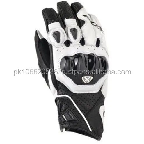 Wholesale New 2017 Motorcycle Gloves Racing Gloves Genuine Leather Motorbike Gloves Black White Red GL-001 Customized Brand PK