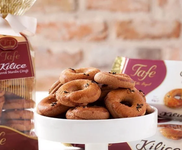 
Tafe Kilice Spiced Crispy Mardin Cookies Bulk Packaging 250g x 8 - code 256 