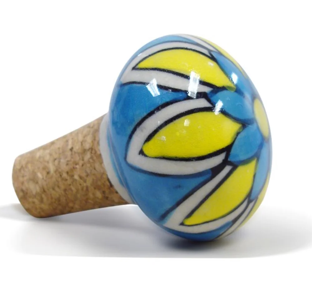 Vintage Ceramic Bottle Stoppers With Cork [CBS 112]