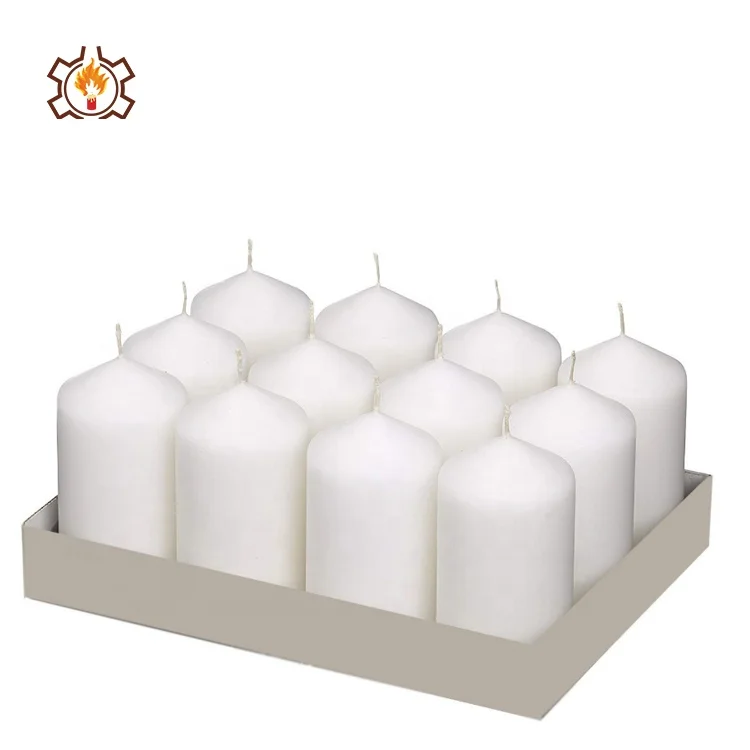 
wholesale high quality Big Size Wax large White Church Pillar Candles 
