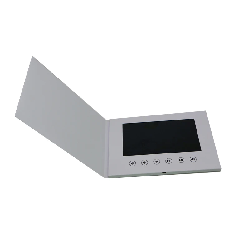 A5 7 inches lcd video player brochure video brochure lcd screen