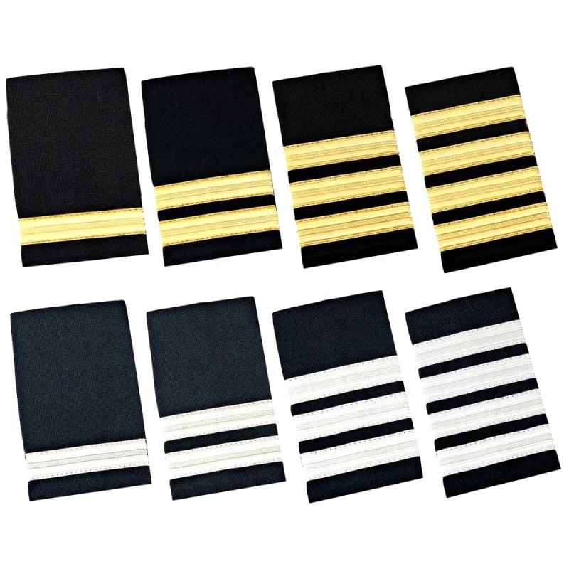 High quality custom rank shoulders military shirts epaulets-Pilot Uniform Epaulets - Epaulettes