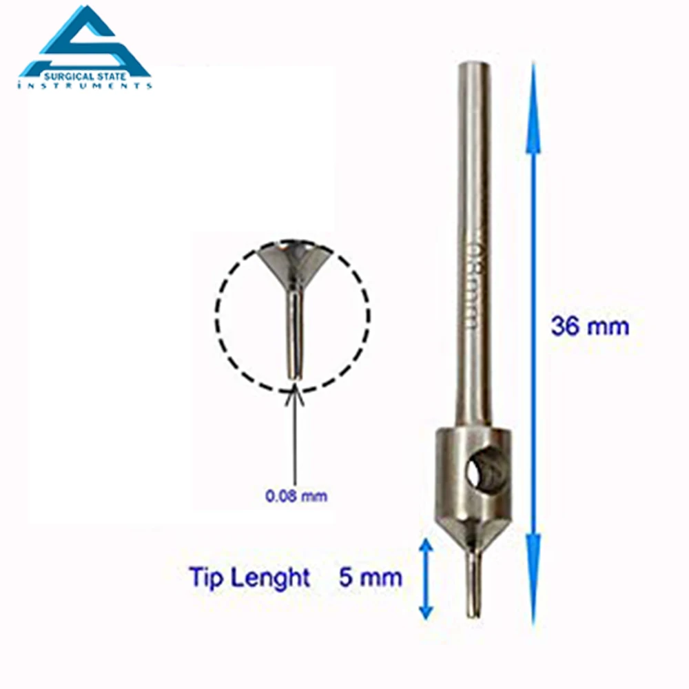 Wholesale Hair Transplant FUE Cylindrical Micro Motor Punch Tip SIze 0.8mm 0.9mm 1.0mm