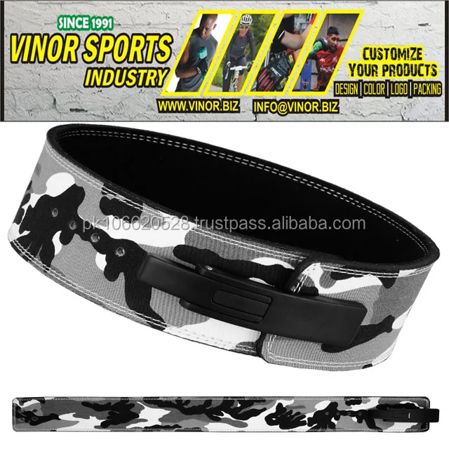 WEIGHTLIFTING BELTS, POWER BELT, LEVER POWER BELT Adjustable Lever Buckle Weightlifting Belt For Gym Heavy Duty 10mm/13mm Powerl