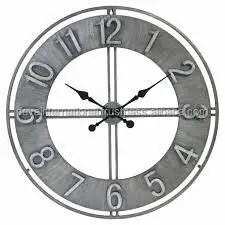 IRON WALL DECORATIVE GOLD COLOR MODERN STYLE WALL CLOCK HOME DEDOR IRON BASSIC DESIGN ALARM WALL CLOCK