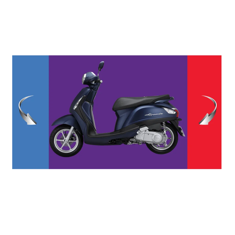 Motorcycle Grandev Filano Classico 125cc Yamahv brand (Blue/White)
