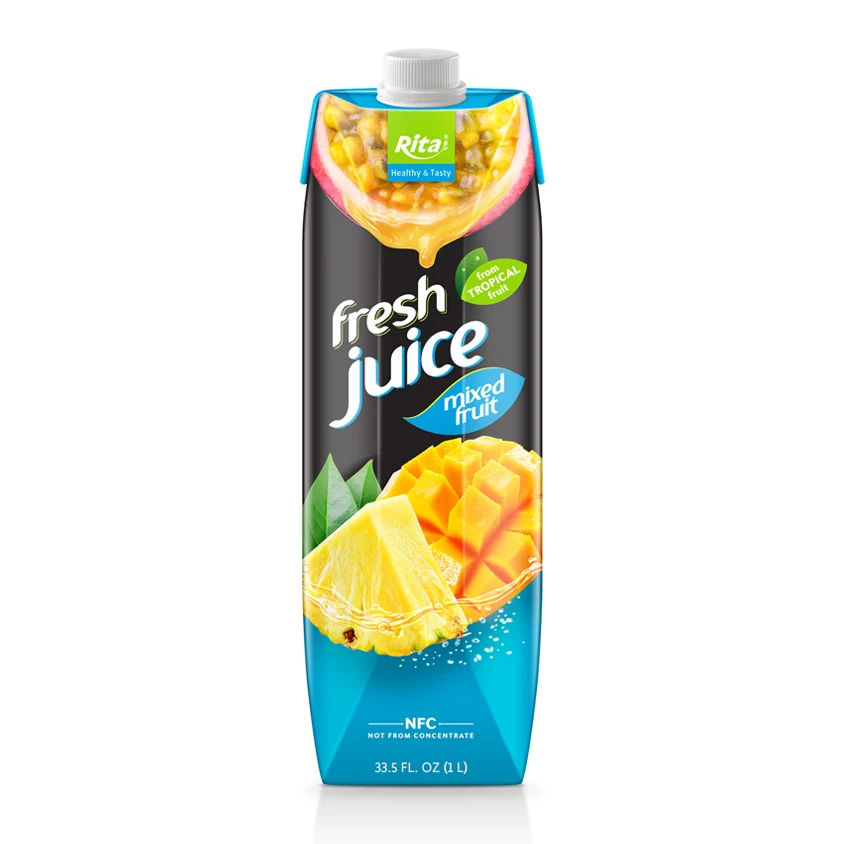 
1000ml Box NFC Manufacturer Beverage Fresh Mango Fruit Juice 