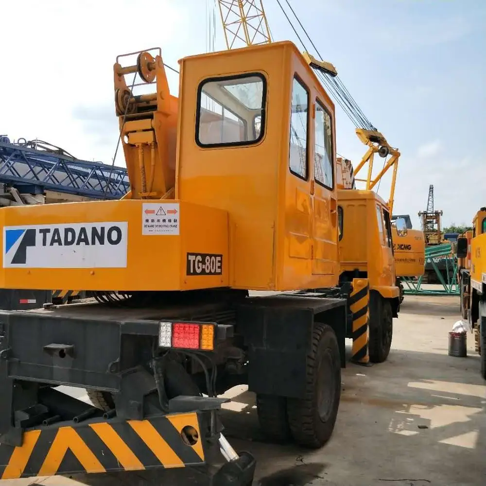 Подержанный японский Грузовой кран tadano TG-80E мобильный кран для продажи