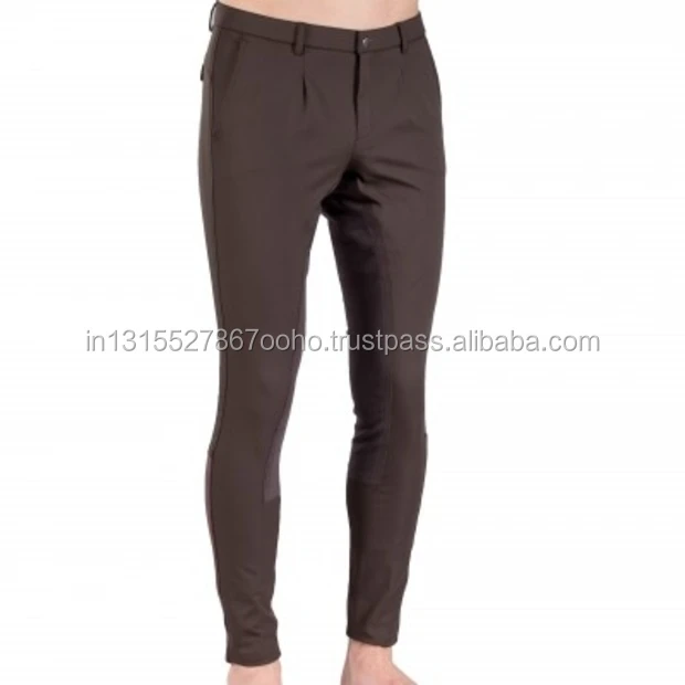 Leather Full Seat Men Brown Equestrian Breeches