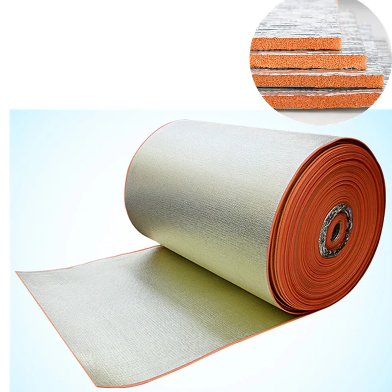Pink PE polymer polyethylene xpe foam with al foil cross linked thermal reflective insulation roll