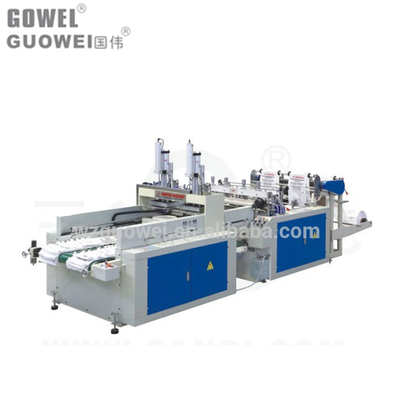 DFHQ-450X2 Manual Used Multicolor Automatic Vest Bag Plastic Bag Making Machine