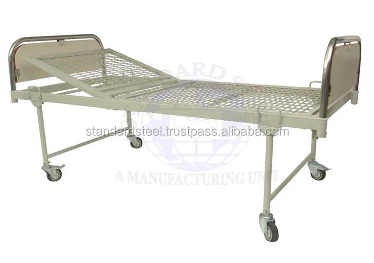 Hospital Patient Bed Manual Patient Bed Manual Adjustable two section Hospital bed for 1 crank patient cot