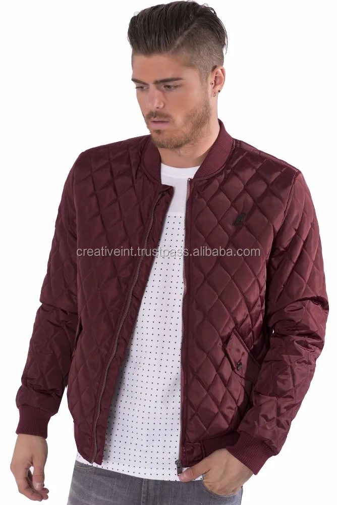  Стеганые атласные куртки-бомберы на заказ/подкладка из полиэстера оптовая продажа курток-бомберы для мужчин/поставка OEM дешевая однотонная атласная куртка-бомбер