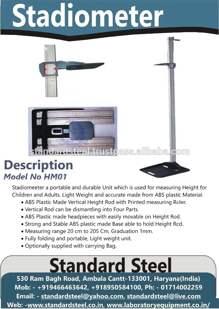 Portable Height Measuring Stadiometer, Portable stadiometer