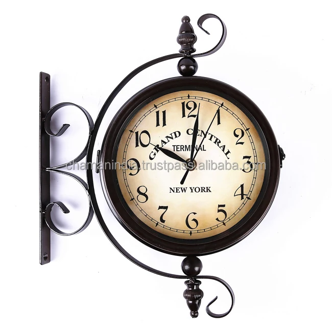 Double Sided Station Clock