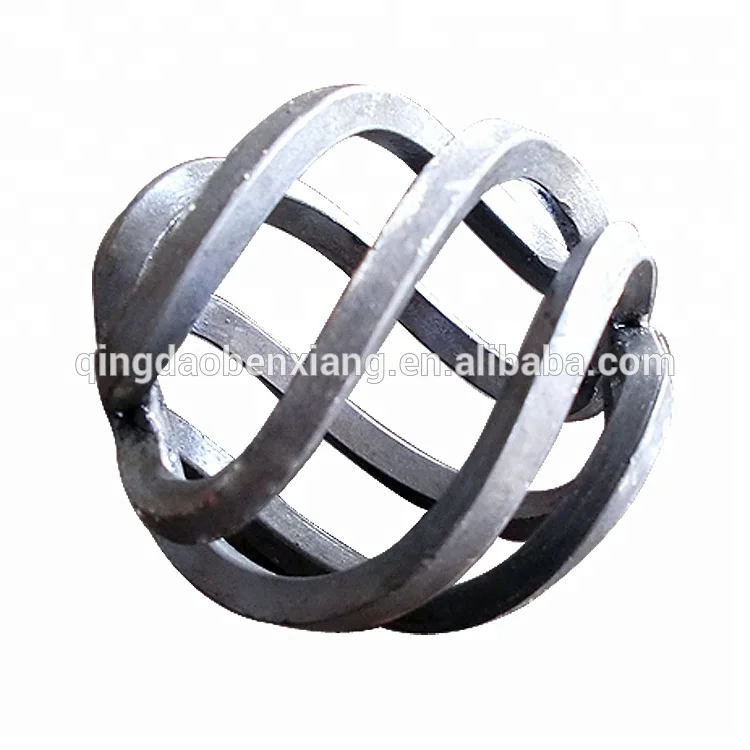 Twisted Iron Decoration Accessories Wrought Iron Baskets Welded in fence