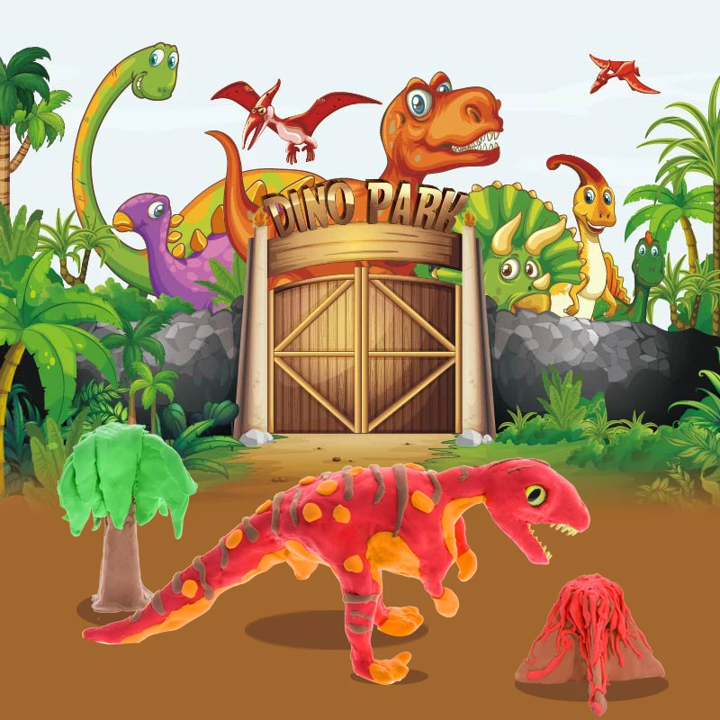 World Of Dinosaur Educational Toys For Kid Hot Sales Polymer Clay Toy Kit For Kids Toys