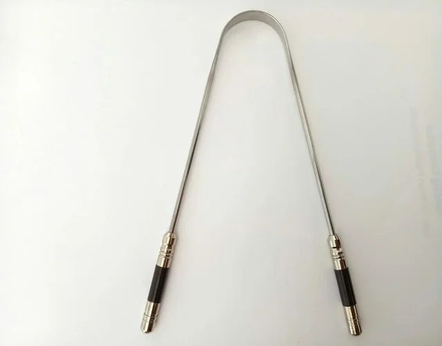 Premium Stainless Steel Tongue Cleaner Dental Oral Hygiene Cleaning Care Tool Tongue Scraper