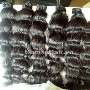 Best Curly and Wavy Vietnamese Hair Extension for hair business 100% virgin cuticle aligned hair extensions