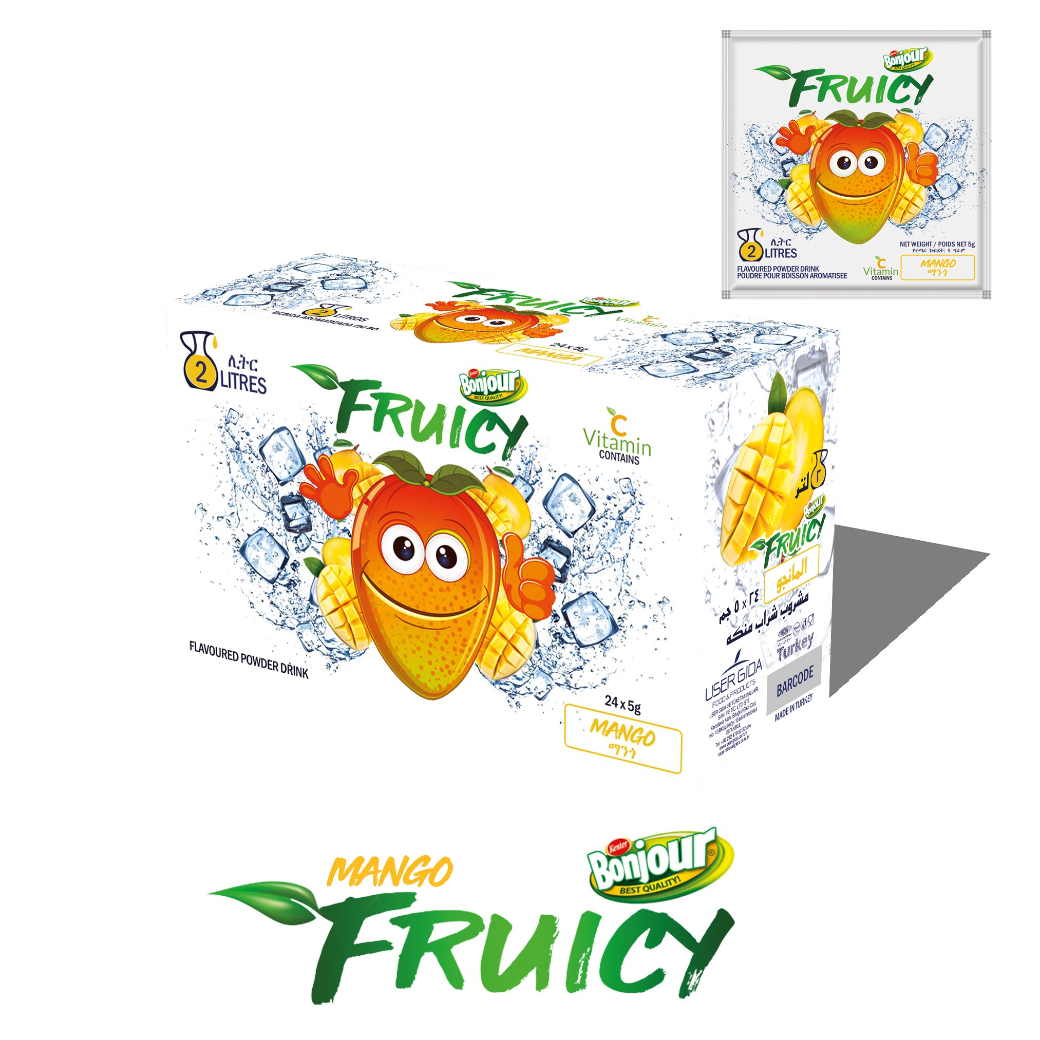 
Fruicy Mango Flavoured Powder Drink / 2 Litres 
