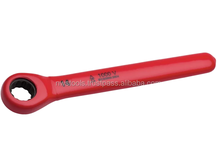 Ratchet Ring Spanner 1000V - Multi-layered insulation according to DIN EN/IEC 60900 - Made in Germany