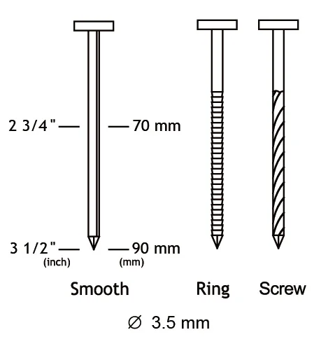 CN100EPAL 15 degree Wire Collated Coil Nailer Air tool