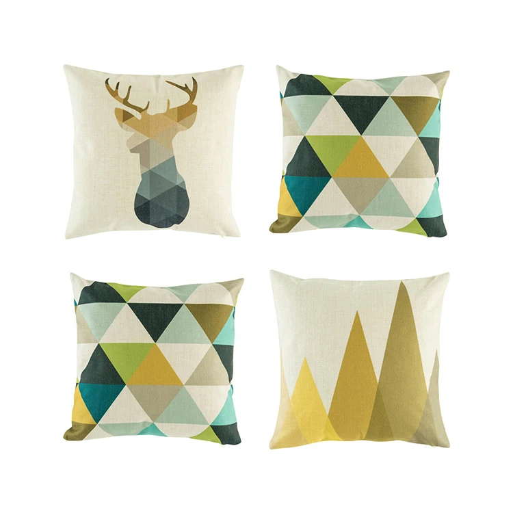 Hot Selling Premium Customized Print Cushion Covers 100% Organic Cotton Cushion Cover with Personalized Logo