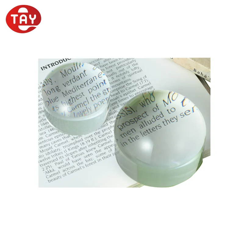 crystal dome magnifying glass to enlarge prints