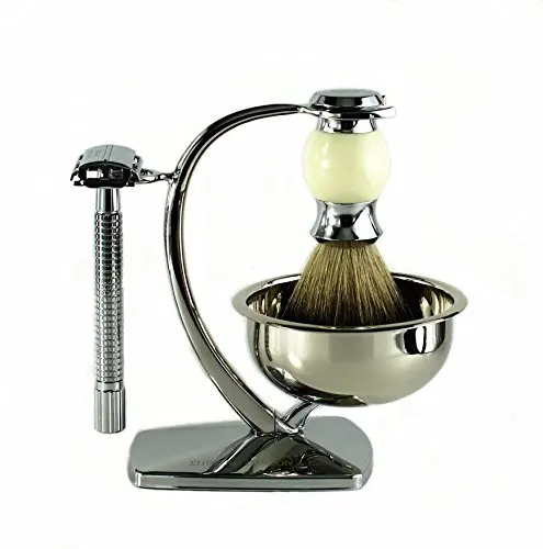 Best quality private label shaving stand with bowl good manufacturer barber shop shaving bowl
