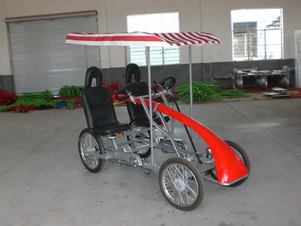 ELECTRIC Quadricycle Tandem 2 Person Surrey Bike ROADSTER BIKE