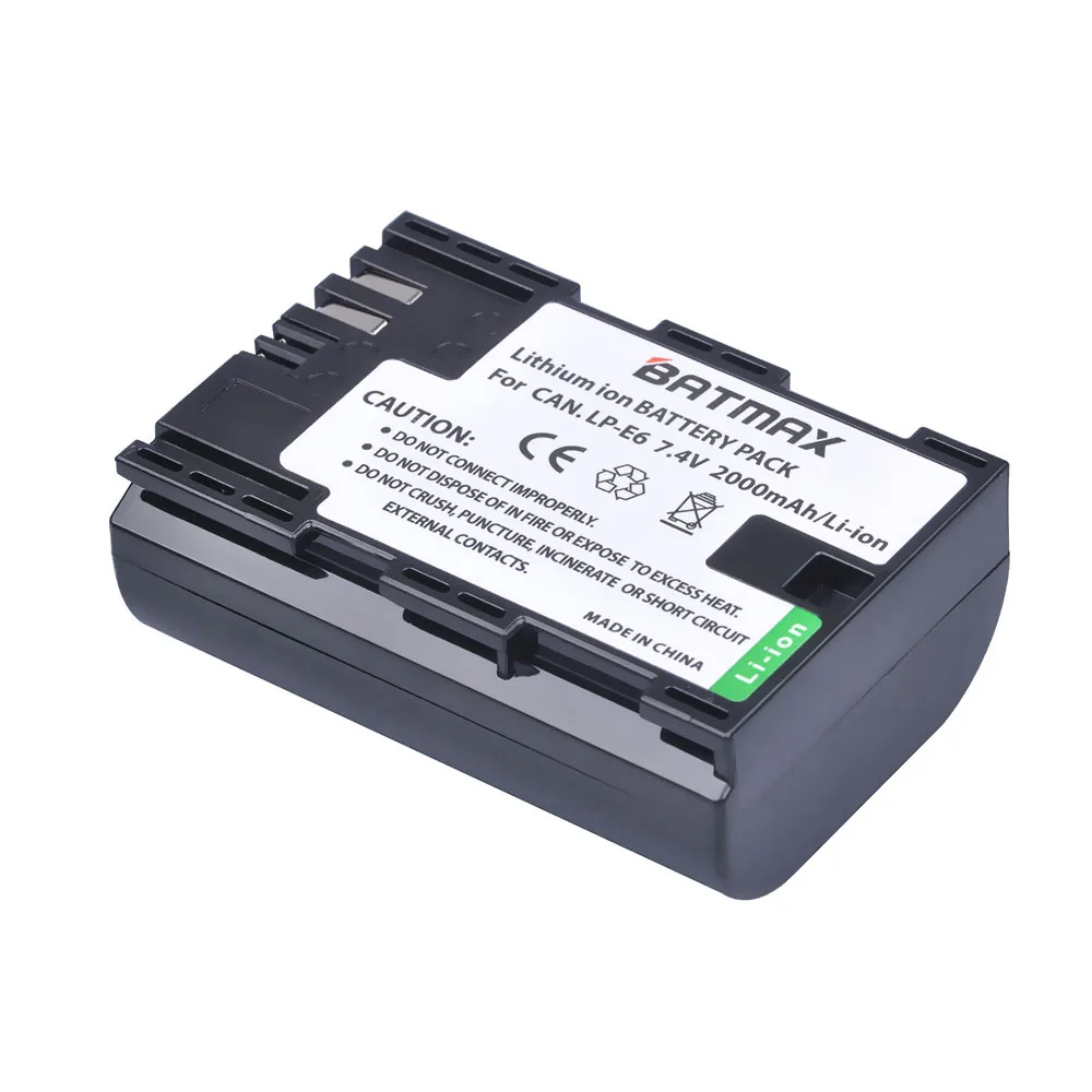 Wholesales LPE6 LP-E6 LP E6 LP-E6N Camera Battery For Canon EOS 5DS 5D Mark II Mark III 6D 7D 60D 60Da 70D 80D DSLR EOS 5DSR