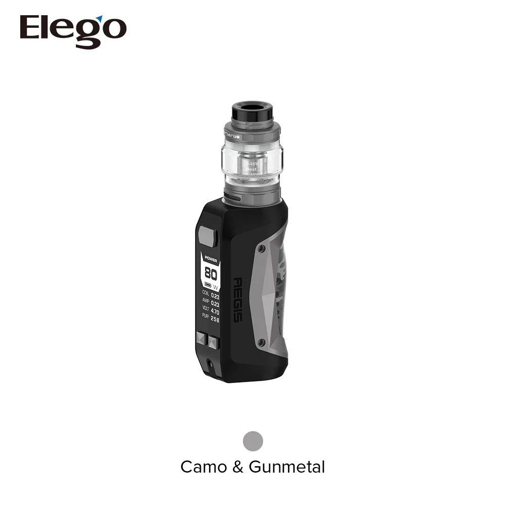 2018 Набор для вейпа Geekvape Aegis Mini 80 Вт с емкостью Cerberus 2200 мАч от Elego