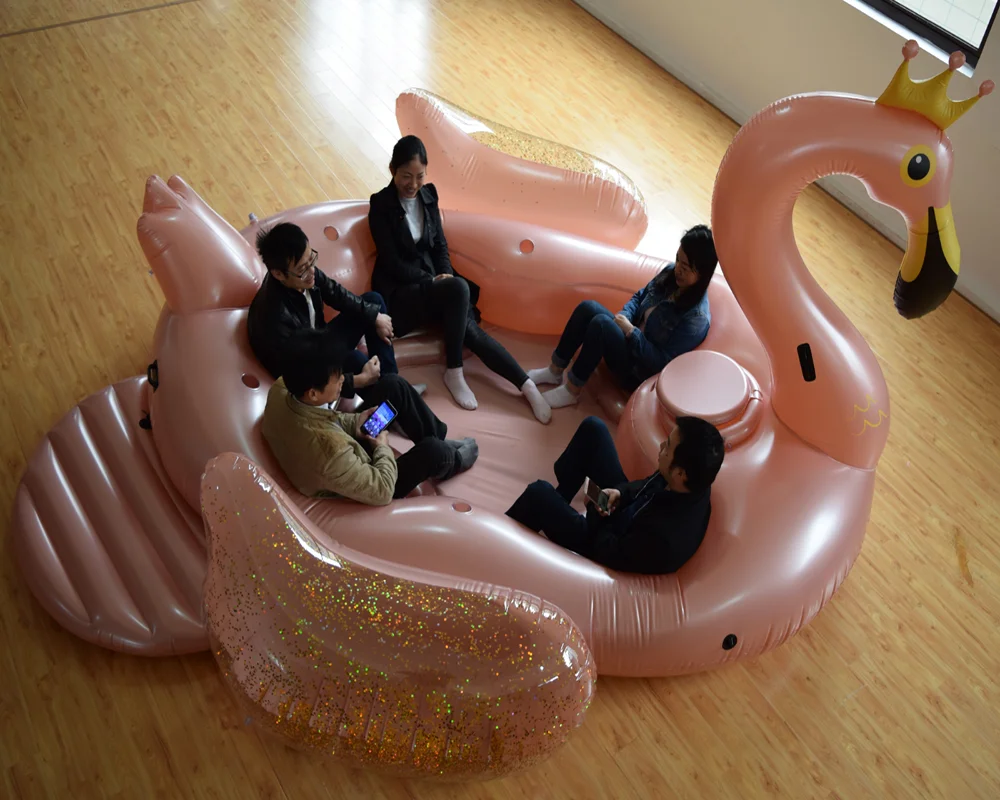 Надувной бассейн надувной остров надувной большой Фламинго поплавок