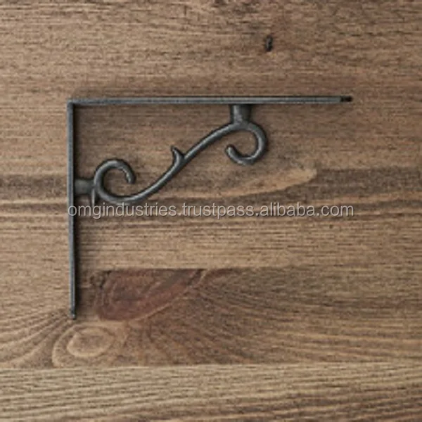 OMG Industries J DUCKETT Antique Vintage Cast Iron Shelf Bracket