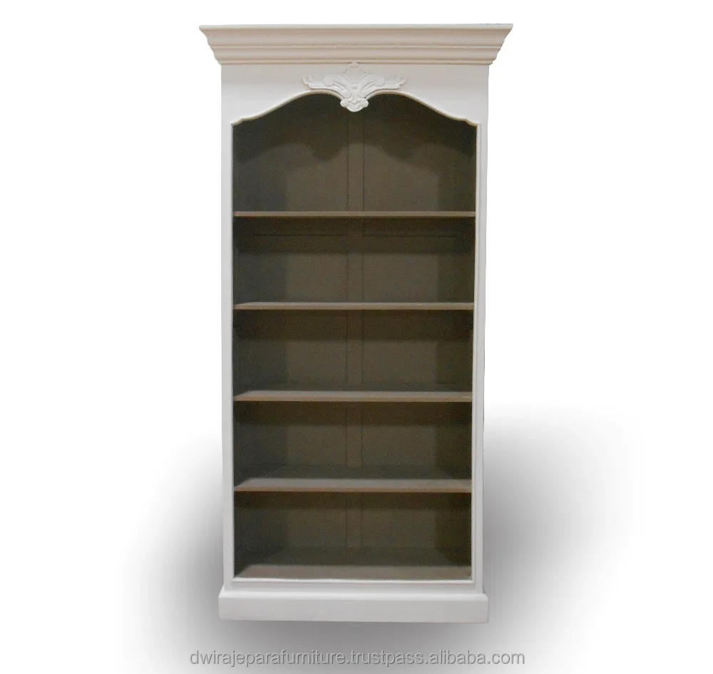 French Furniture Indonesia of Classic Mahogany Vintage Bookcase
