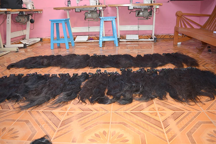 Premium Quality Raw Indian Wavy Human Hair Extensions Remy Virgin Cuticle Aligned for Sewing and I Tip from Vendor