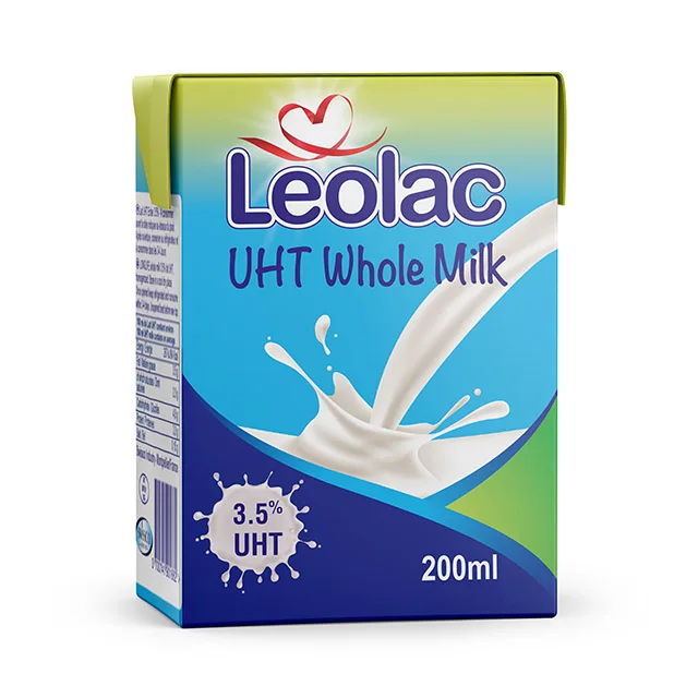 Genuine Manufacturer Widely Selling Highest Grade Leolac 3.5% UHT Whole Milk 200ML With Straw From Mountains Pasture