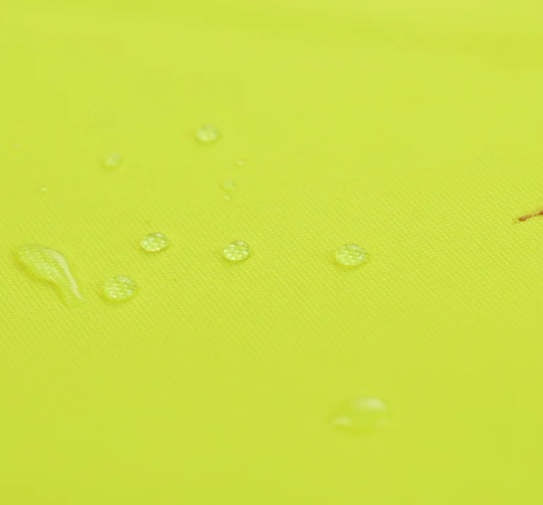 Modacrylic Fireproof Waterproof Fabric High Vis Yellow Colour with FR Membrane