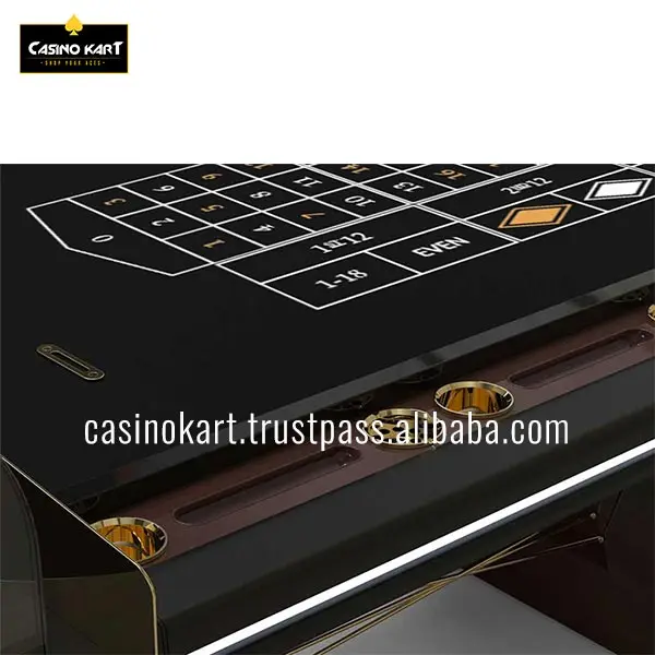 Professional Casino Quality Modern Black Pantheon Roulette Table (Without Wheel System) Made In India
