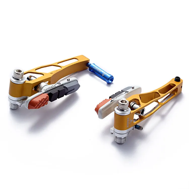 CNC Aluminum Golden Lineal Pull Brake Bicycle V Brake Caliper