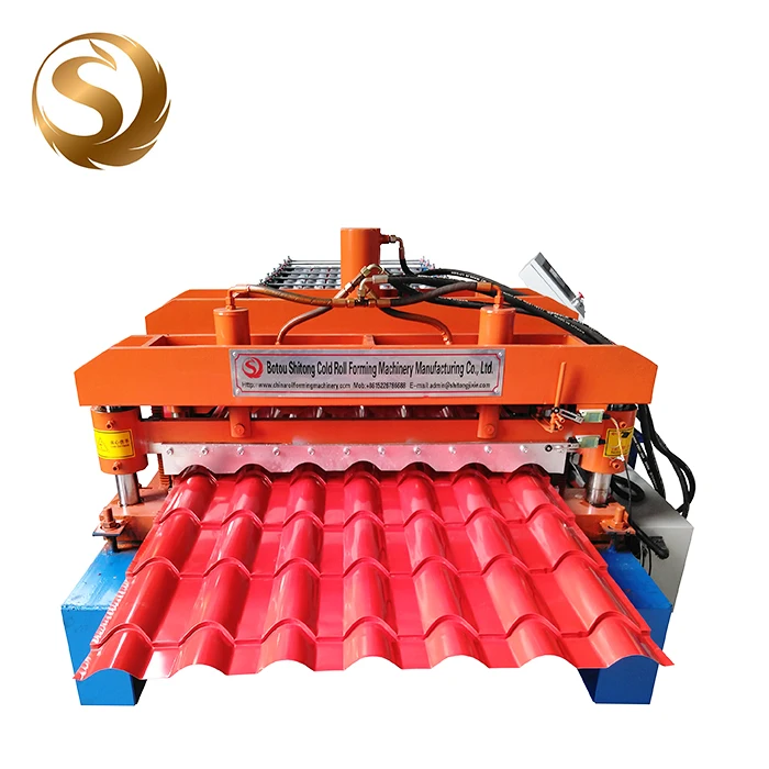 Factory price aluminum glazed  tile galvanized roofing colored steel sheets panel roll  making machine