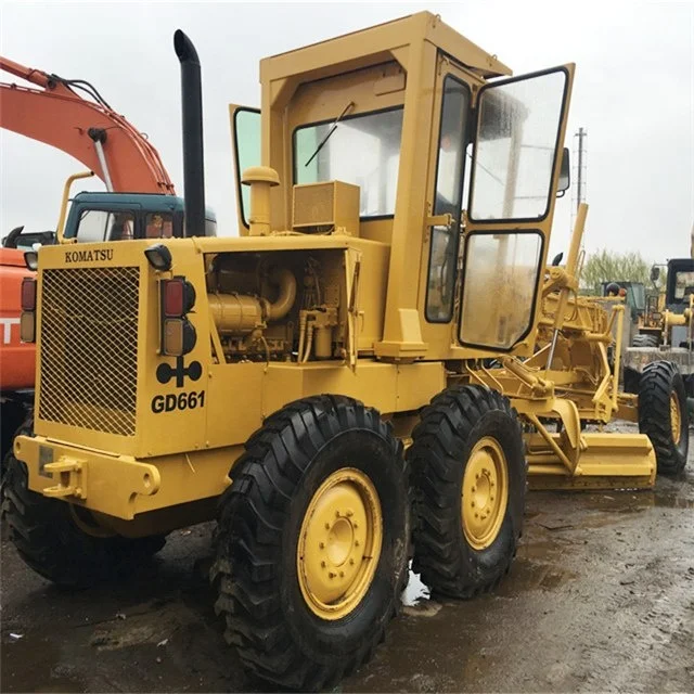 
Japan original negotiable price used Komatsu GD661A-1 motor grader GD661 in condition <span style=