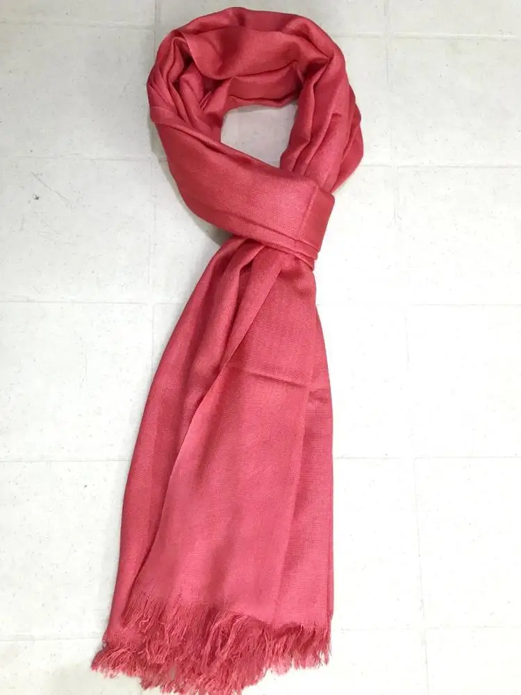 Women Girls Daily Wear Casual Stoles Top Selling Made In India Luxury Bamboo Organic Viscose Plain Pashmina Shawl Scarf