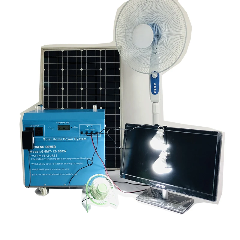 
300watt complete solar panel system mobile power generator 