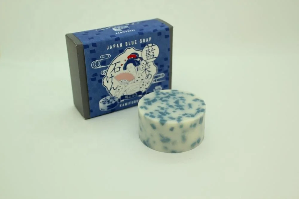 Made in Japan Indigo Washing Face Soap for those who Suffer from DRY Skin 2023 Winter 60g/ piece Hot Selling 2023