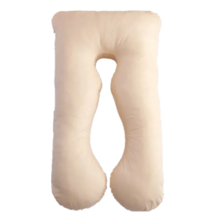 U Shape Polyester Stuffing Microfiber/Cotton Cover Full Body Pregnancy Pillow, Maternity Pillow, Pillow For Pregnant Women