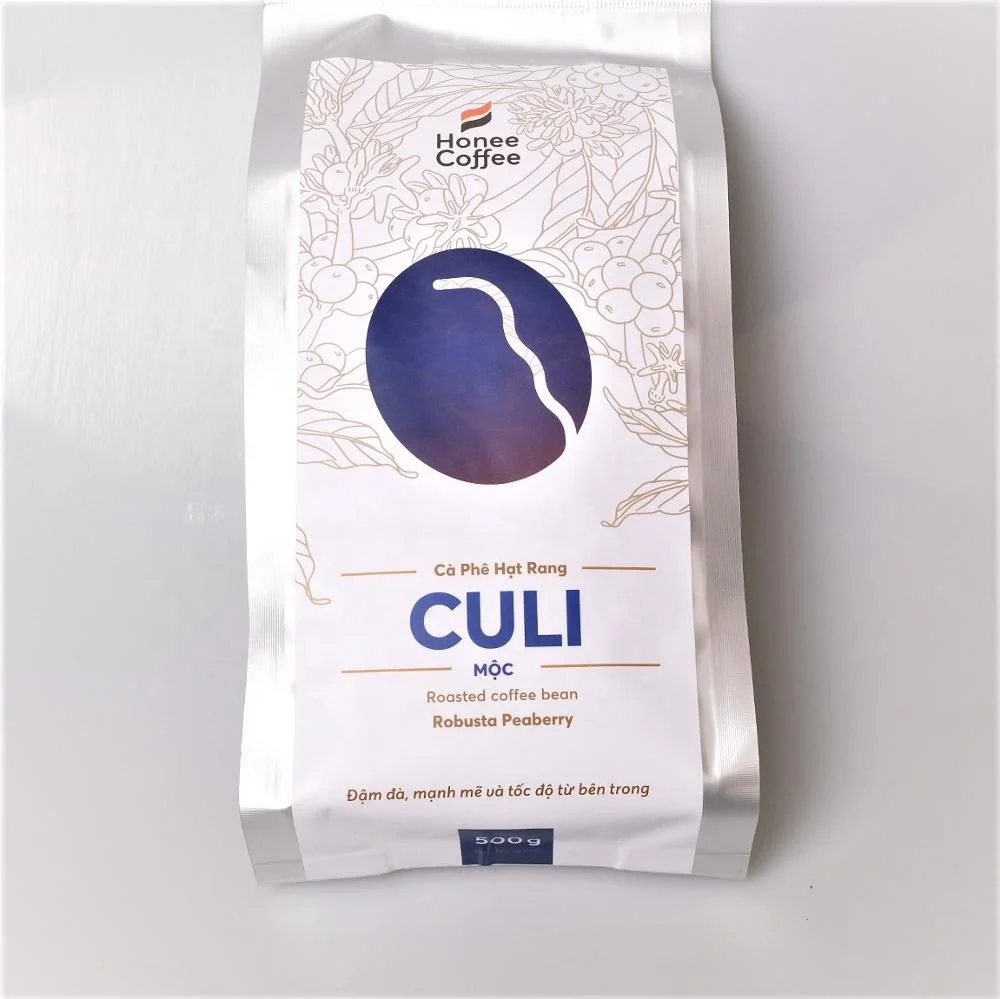 Vietnam medium roasted peaberry coffee beans 250g 500g 1 kg per bag high quality and good products Honee Coffee