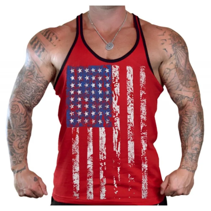 Muscle Sleeveless Undershirt Blank Gym Wear Sport Vest Cotton Workout Fitness Mens Stringer Singlet Men Ribbed Tank Top